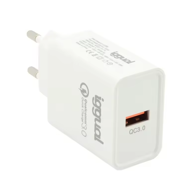Iggual 1xusb quickcharge 3.0 18w charger - 1