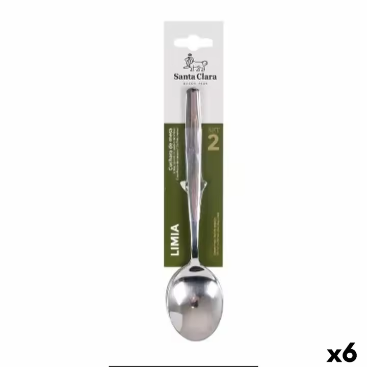 Cuchara de Postre Quttin Limia - Set de 2 Piezas (6 Unidades) para un toque elegante en tu mesa - 1