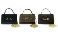 énvo - Bolso de Mano Pequeño de Piel con Cadena Dorada - details 2