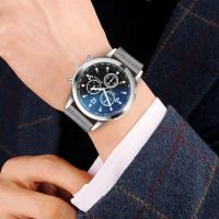 Reloj De Pulsera Deportivo De Lujo Para Hombres Relogio Masculino ISHOWTIENDA Cuero Correa De Acero Inoxidable Movimiento Cuarzo Estilo Simple - details 3