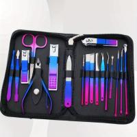 Kit De Manicura Y Pedicura Profesional De Acero Inoxidable 9-18 Piezas Con Estuche De Viaje Y Acrílico Incluye Tijeras Y Cortauñas - details 5
