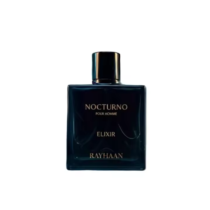 Perfume Arabe 100% Original Nocturno Elixir Rayhaan Hombre 100 ml – Esencia Oriental de Lujo Intensa - 1