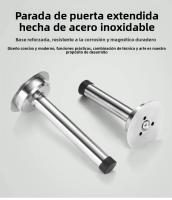 Parador De Puerta De Acero Inoxidable De Tamaño Extendido Con Punta De Goma Antideslizante Y Antiseña Protector De Pared Para Sliding - details 2