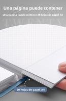 Carpeta A4 Gruesa De 100 Páginas Gran Capacidad Carpeta De Información Multifuncional Organizador De Documentos Para Escritorio - details 3