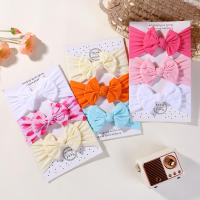3Pcs/lot Headband Para Bebés Suave Con Gran Lazo Accesorios De Peluca Para Niñas Infantiles Nylon Cabeza De Muñeca Vestimenta - details 3