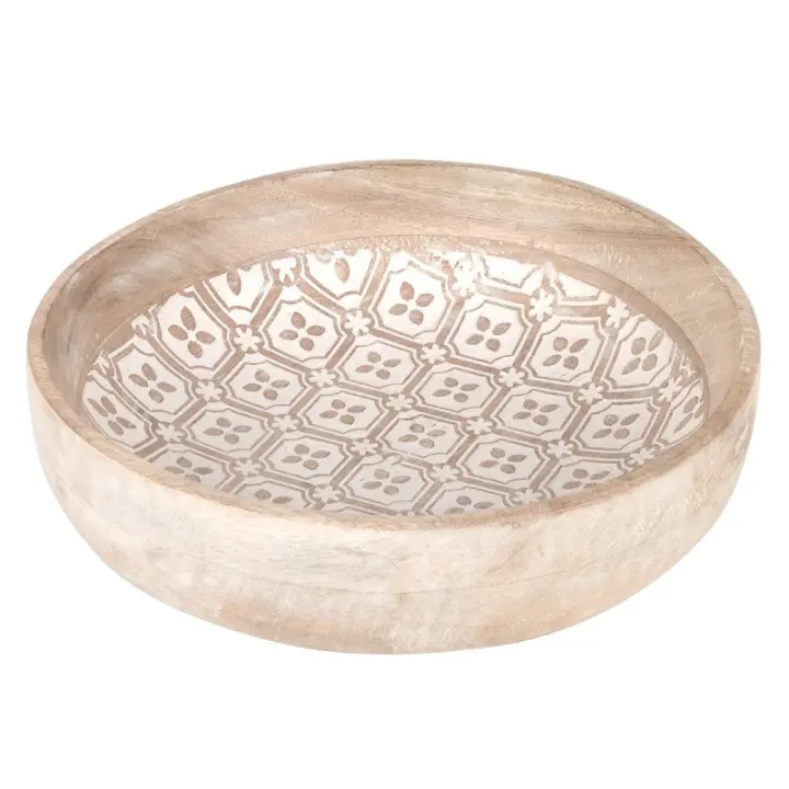 ORIGEN Home Decor - Bandeja vaciabolsillos Decoracion | Bandejas Marrón - 6x25x25 cm 28506 - 1
