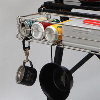 Cesta De Almacenamiento Portátil Plegable Para Mesa De Escritorio Y Camping Organizador De Escritorio De Aluminio - details 3