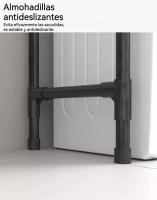 Envío rápido-Estante de almacenamiento para inodoro de pie, estantes de almacenamiento para lavadora doméstica de gran capacidad, estantes multicapa multifuncionales, estantería metal multiuso sobre la lavadora, aprovecho de espacio, organización de hogar - details 5