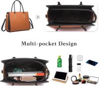 Elegante Bolsos de Mano Bolso Bandolera Mujer Bolso de Mano Cartera Juego de 4 Piezas Bolso de Hombro Cruzado Señora Tote Shopper Bolso de Mensajero - details 1