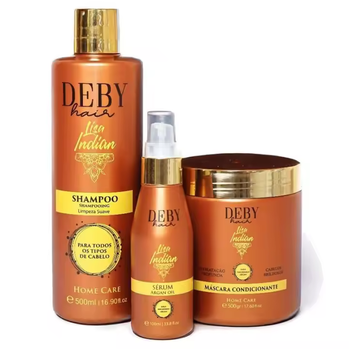 DebyHair - Kit hidratante para cabello con amla, macadamia y argán, tratamiento de mantenimiento para cabello alisado, 3 productos para cabello seco y encrespado - 1