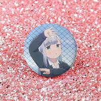 Broches Redondos De Anime Aharen-san Wa Hakarenai Para Bolsos Accesorios De Pin De Lapel De Plata De Tinplate Souvenir De Japón Estilo Animal - details 11