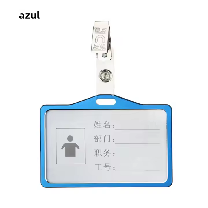 Nueva Funda De Tarjeta De Identificación Para Médicos Y Enfermeras Con Clip Reemplazable De Metal Para Trabajo Y Banco Estilo Inglés Sin Genero - 1
