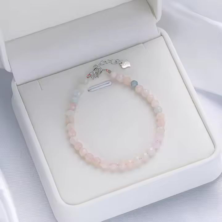 Pulsera de Turmalina con Piedra Preciosa Natural de 4 mm para Mujer, joya de fiesta, pulsera de Amatista, regalo - 1
