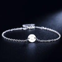 Pulsera De Plata 925 Con 26 Letras Para Mujer Joyería De Personalidad Para Boda Y Fiesta Encanto Pulsera Moda - details 4
