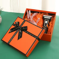 Caja De Regalo De Boda Naranja Con Lazo Caja De Regalo Premium Para Cumpleaños Y San Valentín Empaque De Regalos De Cartón - details 4