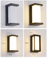 Lámpara De Pared Exterior Aluminio Impermeable Sconce Para Porche Iluminación De Jardín Vestíbulo Interior Decoración De Sala De Estar Fuente De Luz LED - details 15