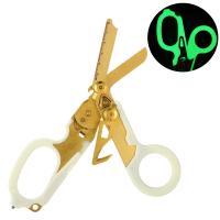 Tijeras De Emergencia Médica Plegables 6 En 1 Kit De Primeros Auxilios Para Supervivencia Al Aire Libre Herramienta EDC Con Funda Accesorio - details 14