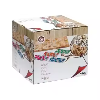 Cayro Bingo de Luxe - Juego Tradicional con Bombo de Metal y Bolas de Madera - 1