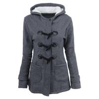 Abrigo Casual Para Mujer Con Capucha Cierre De Cremallera Outerwear Estilo Básico De Poliéster Talla 5XL Colores Variados - details 3