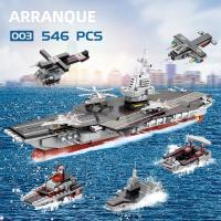 Bloques De Construcción De Barco Militar Para Niños Juguetes De Ciudad Héroe Para Niños Hombres Regalo De Navidad Bloques De Avión Y Barco - details 10