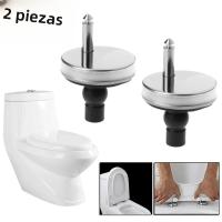 Par De Jinetes De Inodoro Con Libera Suavemente Top Close 2x Accesorios De Inodoro Herramientas De Instalación Rápida Y Resistentes Material De Acero Inoxidable - details 3