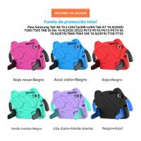 Estuche Protector Para Tableta Samsung Galaxy Tab A9 A11 plus A7 Lite A8 A9 A11 a Prueba De Golpes Y Lavable Con Soporte De Doble Ángulo Y Asa. Adecuado Para Niños. - details 1