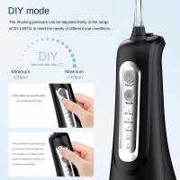 Irrigador Bucal Portátil Recargable, 4 Modos y 4 Boquillas, Depósito 300ML IPX7 Impermeable, Limpiador Dental Eléctrico para Hogar y Viaje - details 1