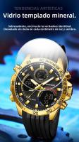 Reloj Deportivo Para Hombre SANDA Con Pantalla Dual Resistente Al Agua 5ATM Luminoso Cuarzo Estudiante Reloj De Mano Con Muestrador Digital Y Analógico - details 6