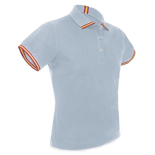 Polo Hombre Bandera España Patrios - Pierre Delone - 100% algodón