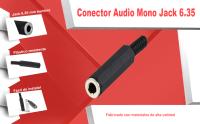 Banner - Conector audio jack hembra 6.35 mm mono