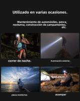 Lámpara Frontal De Pesca Potente Recargable XHP360 1000000LM Luz De Cabeza LED Para Camping Y Senderismo Banco De Energía Incluido Ángulo De Haz 180° Impermeable - details 13