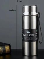 Botella De Agua Térmica 1L Acero Inoxidable 316 Almacenamiento De Calor Y Frío Botella De Deporte Con Gran Capacidad Termo Aislante - details 6