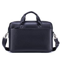 Bolso De Negocios Para Hombre De Cuero Genuino Gran Capacidad Con Computadora - Bolsa De Mano De Capa Superior De Vaca - details 13