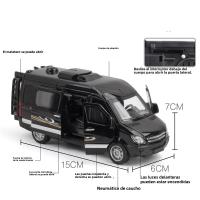 Modelo De Coche De Negocios RV En Escala 1/32 Con Sonido Luz Y Función Retroceso Juguete De Colección Duradero Para Niños Y Adultos - details 2