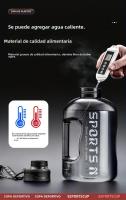Botella De Agua 1700ml Para Deportes Fitness Ciclismo Y Hidratación Diaria Unisex Material Plástico Reutilizable - details 1