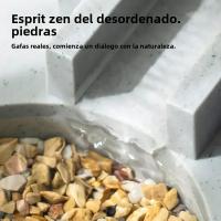 Acuario De Escritorio Micro Paisaje Silencioso Con Flujo De Agua Filtro De Estilo De Piedra Imitada Para Decoración Del Hogar - details 3