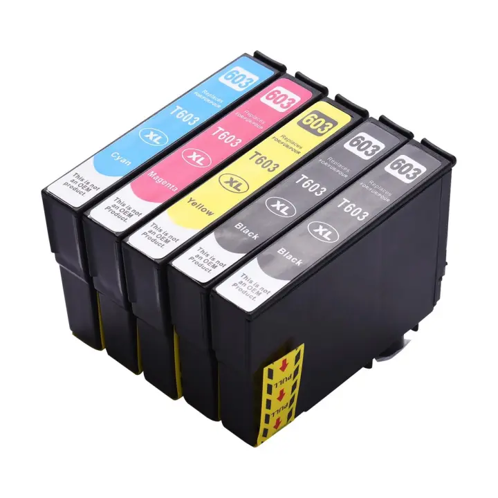 5x Cartuchos de tinta compatibles Epson 603XL 603 XL para Epson XP2100, XP2105, XP3100, XP3105, XP4100, XP4105, XP4150, XP4155, WF2820, WF2830, WF2835, WF2845, WF2870 - 1