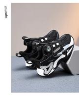 Zapatos De Baloncesto Para Niños Y Niñas Con Botón Giratorio Moda Infantil Zapatillas Deportivas Casuales Para Escuela Y Exterior Talla True - details 9