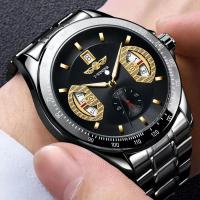 Reloj Mecánico Automático Para Hombre Con Calendario Y Luz Reluciente Resistente Al Agua De Acero Hueco Tendencia De Moda De Negocios Duradero Popular Regalo Ideal Para Lugar De Trabajo Uso Diario Citas - details 3