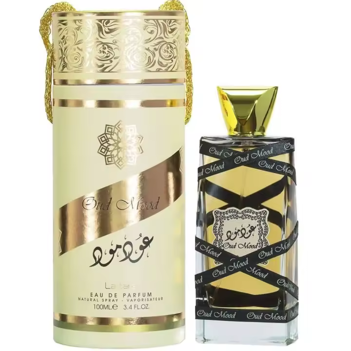 Lattafa Oud Mood Eau de Parfum 100ml – Perfume Unisex Oriental con Notas de Oud, Ámbar y Caramelo - 1
