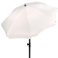 Aktive - Sombrilla 200 cm, color neutro, con protección UV50, para jardín, poliéster, 8 varillas, para terraza, para balcón, para exterior, funda incluida, parasoles - details 0