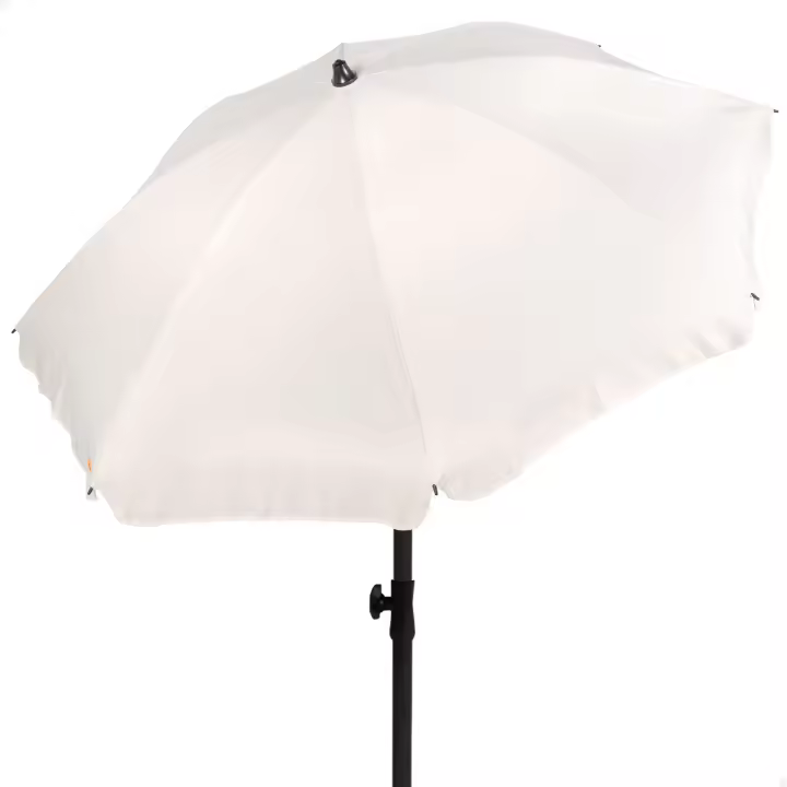 Aktive - Sombrilla 200 cm, color neutro, con protección UV50, para jardín, poliéster, 8 varillas, para terraza, para balcón, para exterior, funda incluida, parasoles - 1