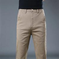 Pantalones Casuales Para Hombre 98% Algodón Gris Caqui Trabajo Pantalones De Oficina Talla Grande Moda Coreana Y2k Ropa De Marca Jogger Cargo - details 15