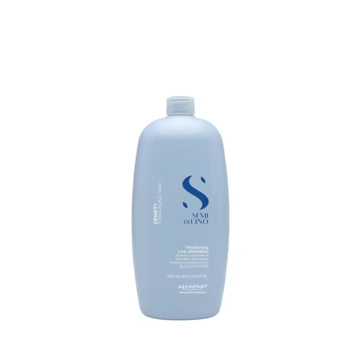 Alfaparf SDL Density Thickening Low Champú 1000 Ml. / densifica, da cuerpo y volumen al cabello fino o debilitado. Fórmula vegana sin sulfatos y respetuosa con el color. - 1