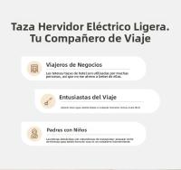 Tetera Eléctrica Multifuncional Portátil 550ml Con Temperatura Ajustable Y Protección Anti-Dry Potencia 400w EU Plug - details 4