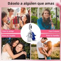 Encantos De Viaje Para Café Plata Charms Para Perros Y Gatos Corazón De Cuentas Adecuados Para Pulsera Original DIY Tendencia Clásica Vintage Romántica - details 115