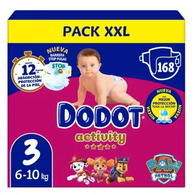 Pañales Dodot Box Activity Talla 3 (168 Uds) – Máxima Absorción para el Uso Diario Dodot - 1