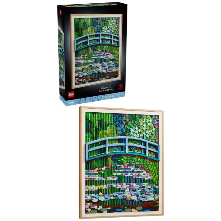 LEGO® 31220 | Arte Claude Monet: Puente sobre estanque de nenúfares - Modelo de cuadro 3D - 1