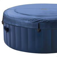 INTEX - Spa hinchable circular Blue One, Ø180x66 cm, 2-4 personas, 100 burbujas, 20º-40º, 677 litros, lona hinchable, cobertor aislamiento, unidad de control, 2 filtros cartucho S1, manguera inflado, dispensador cloro flotante - details 4