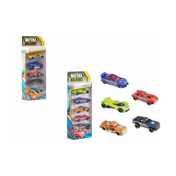 PACK 5 COCHES METAL MACHINES ZURU - 1